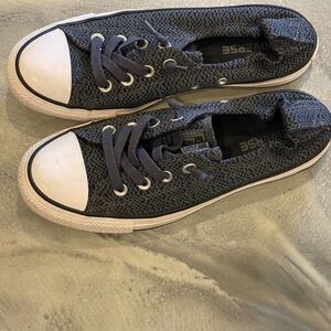 Converse Navy and White and Black Sneakers women’s size 8